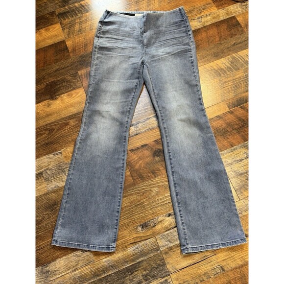 Soft Surroundings Jeans Women's  Small  Blue Flare Pull On - Picture 1 of 6